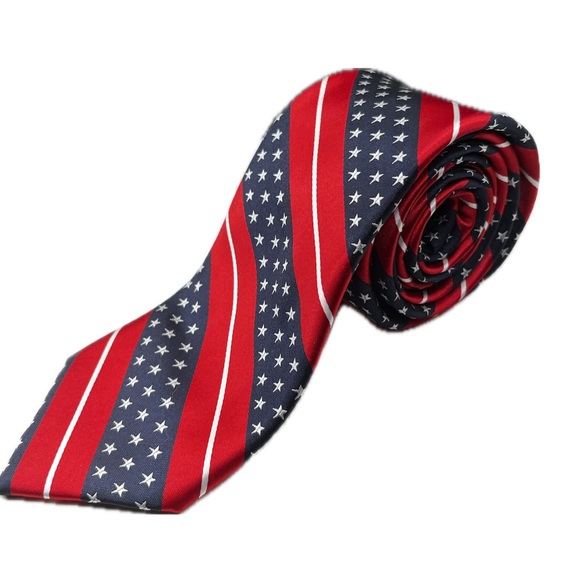 American Flag Patriotic Tie Wild Ties - Picture 1 of 5